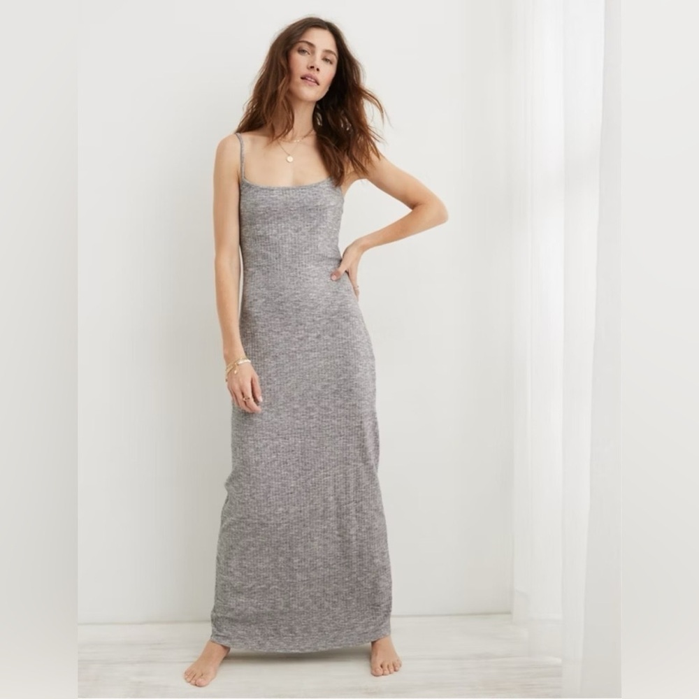 Aerie Real Soft Stretch Bodycon Maxi Dress
